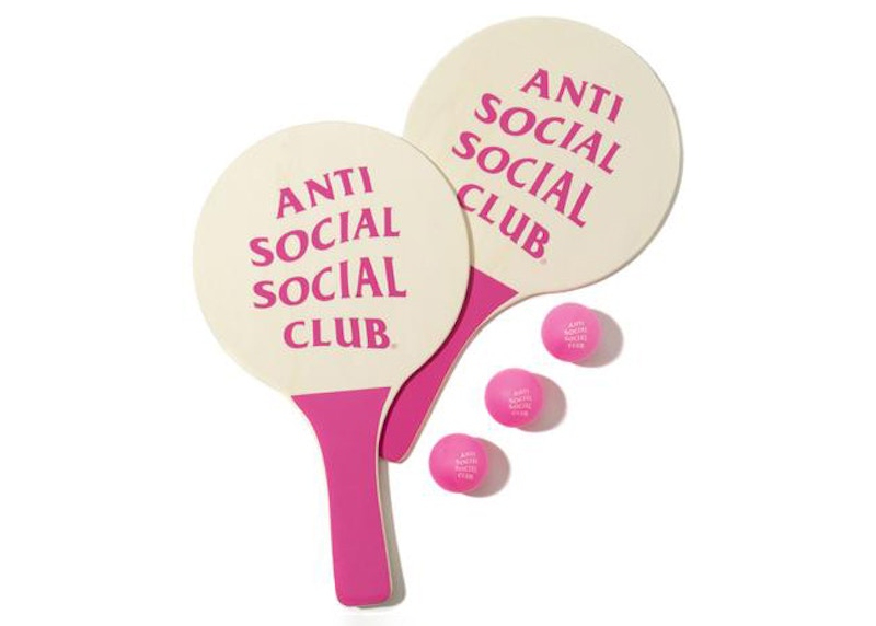 Anti Social Social Club Ding Dong Ping Pong Paddles Pink