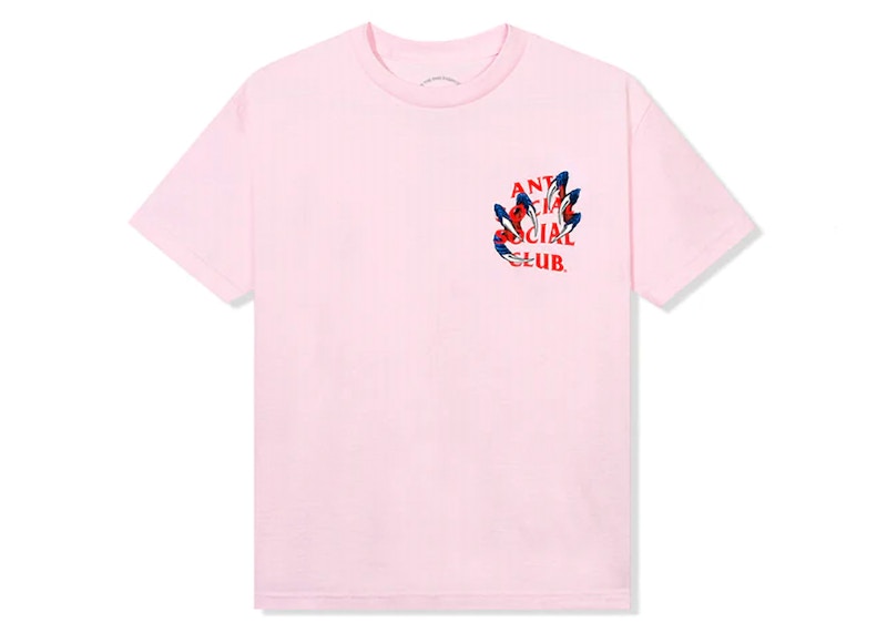 Anti Social Social Club Double Dragon Tee Pink
