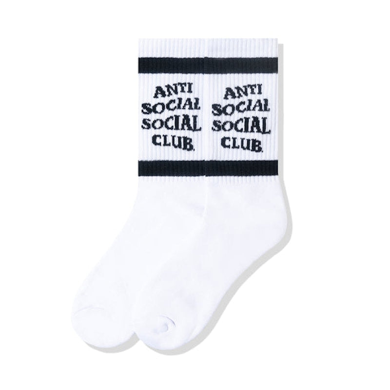 Anti Social Social Club Down The Tube Socks Black/White