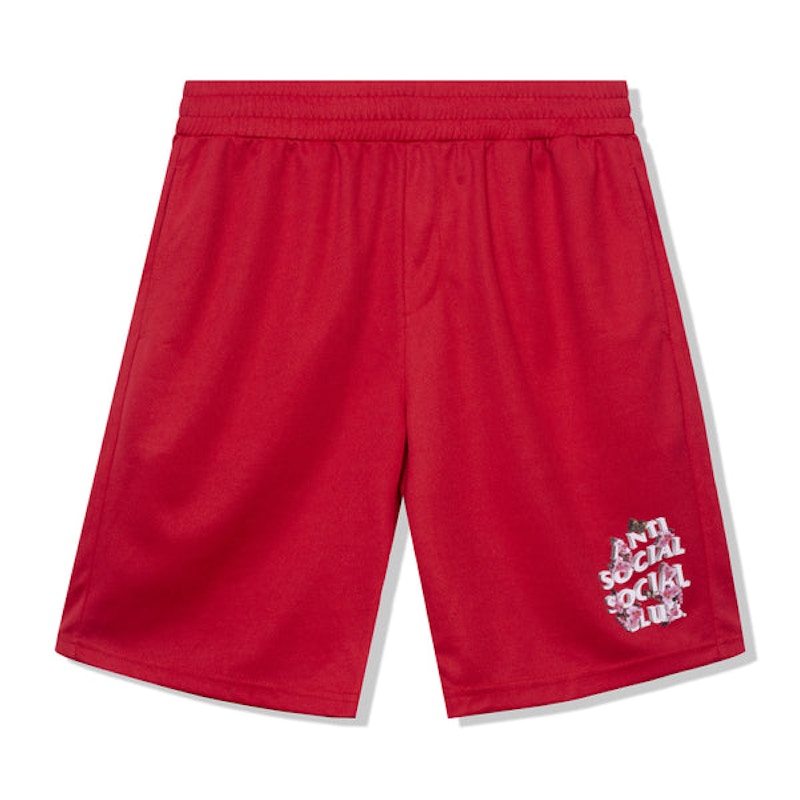Anti Social Social Club Drama Club Mesh Shorts Red