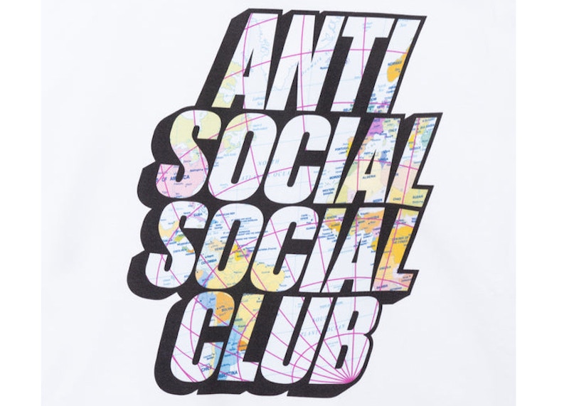 Anti Social Social Club Drop A Pin Hoodie White