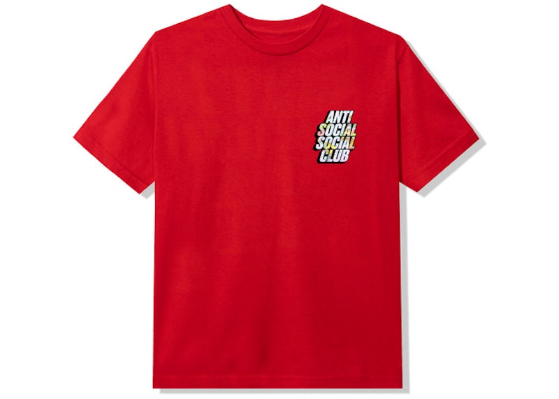 Anti Social Social Club Drop A Pin T-shirt Red
