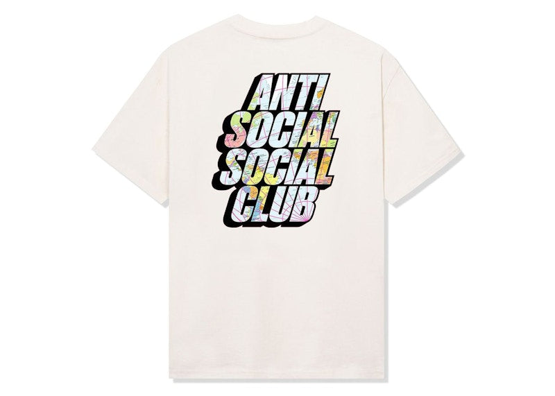 Anti Social Social Club Drop A Pin Tee Cream