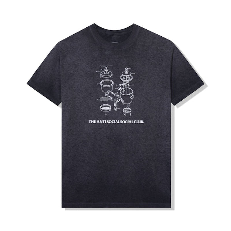 Anti Social Social Club Dying On the Gram Mineral Wash T-shirt Black
