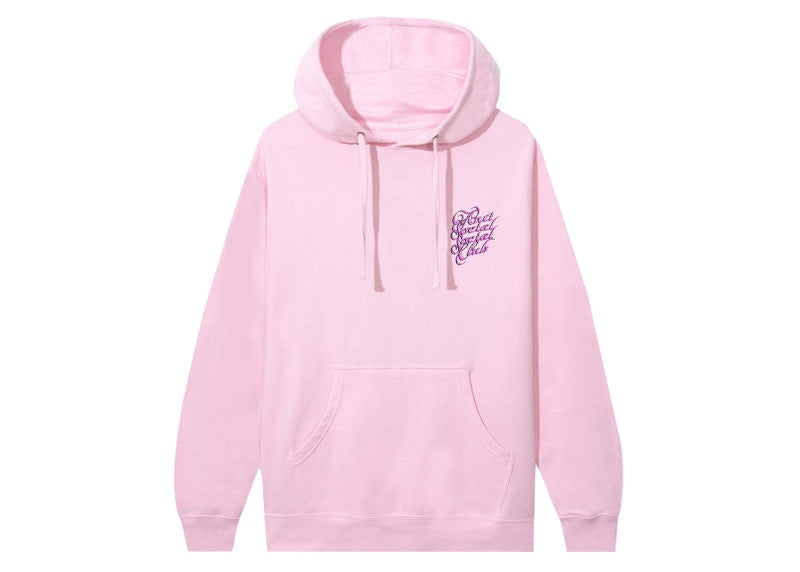 Anti Social Social Club Eyelash Hoodie Pink