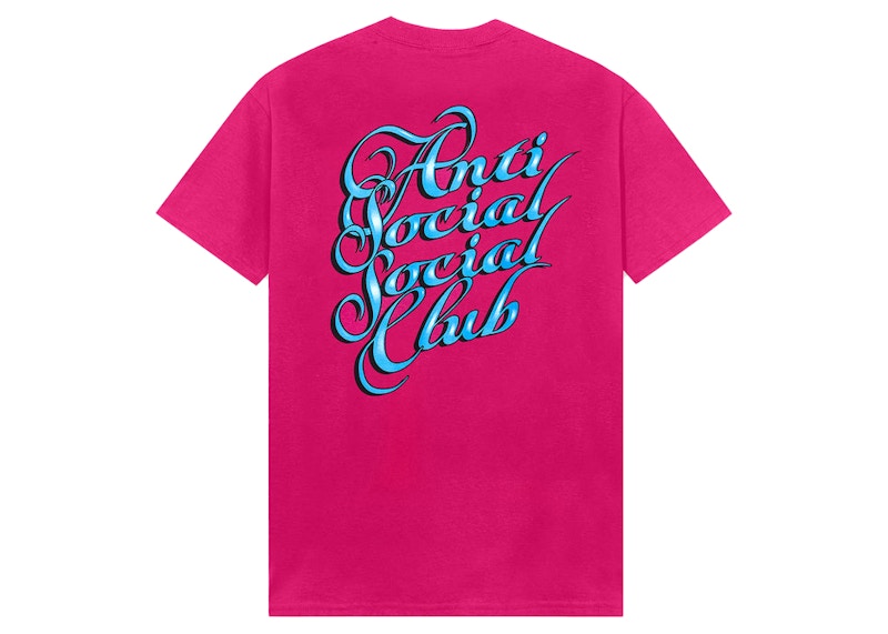 Anti Social Social Club Eyelash Tee Pink