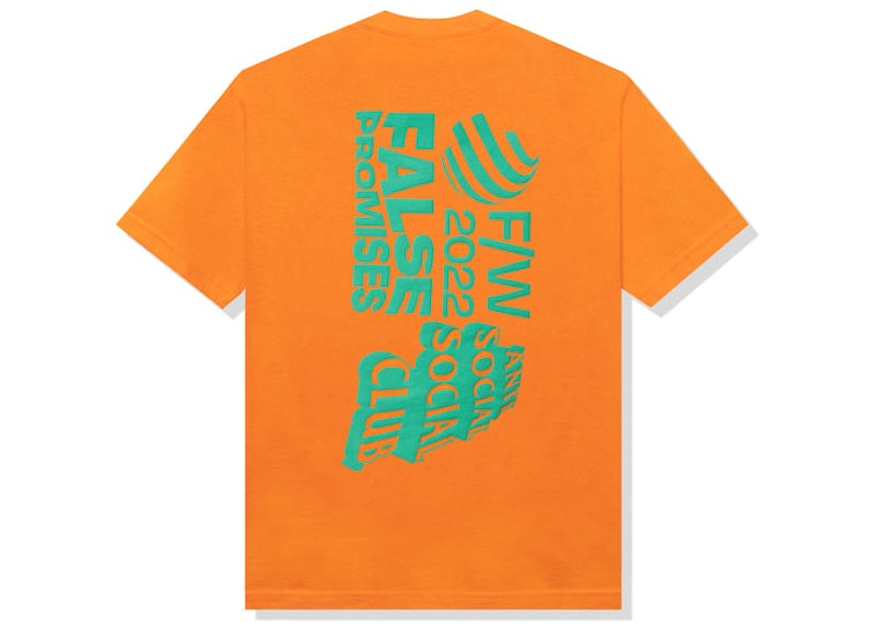 Anti Social Social Club False Promises T-shirt Orange