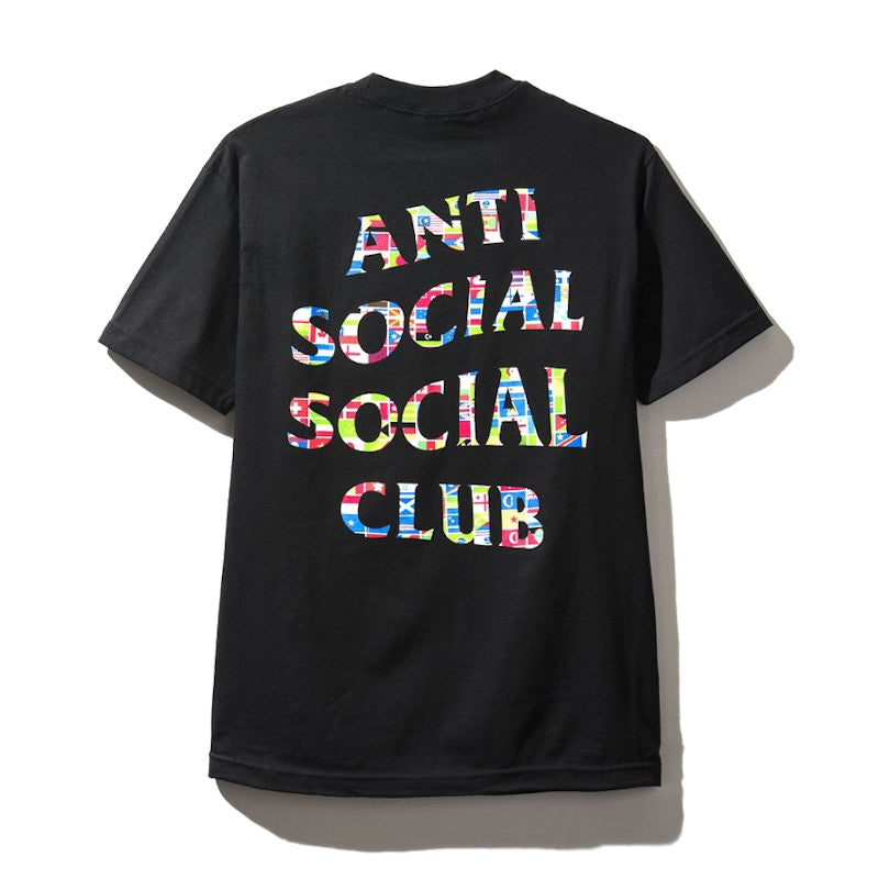 Anti Social Social Club Flag Tee Black