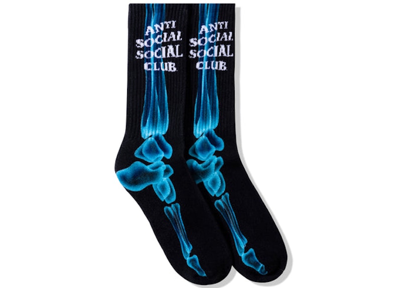 Anti Social Social Club Fracture Socks Black