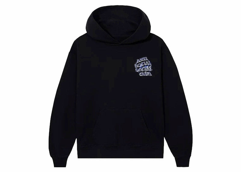 Anti Social Social Club Fragment Bolt Hoodie Black/Navy