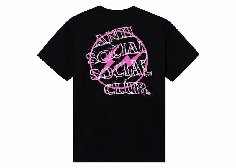 Anti Social Social Club Fragment Bolt Tee Black/Pink
