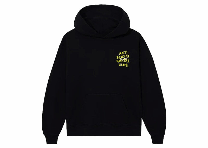 Anti Social Social Club Fragment Half Tone Hoodie Black/Yellow