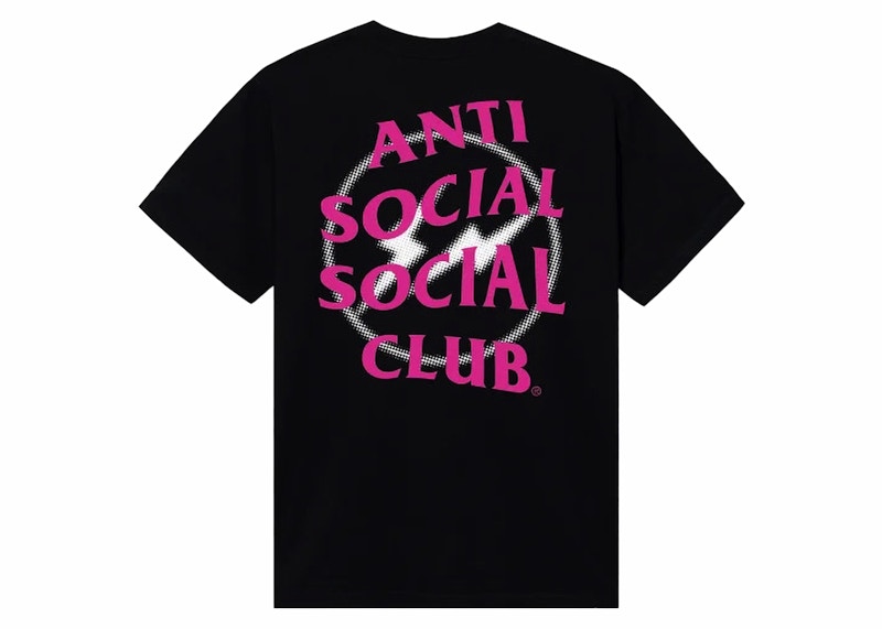 Anti Social Social Club Fragment Half Tone Tee Black/Pink