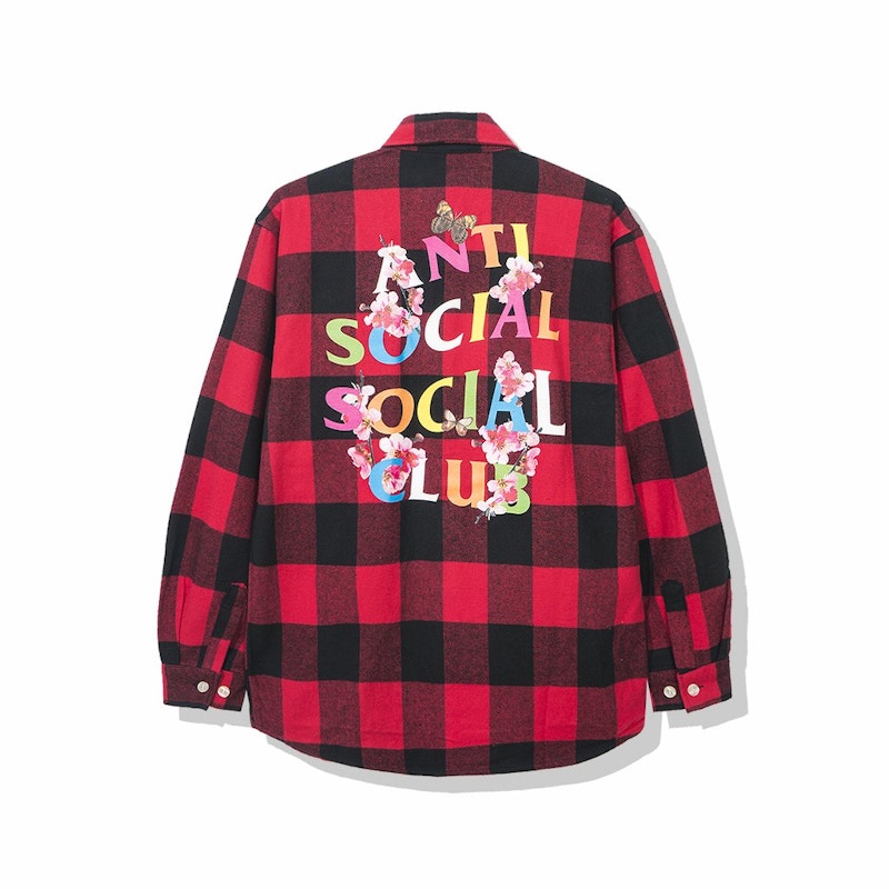 Anti Social Social Club Frantic Flannel Red