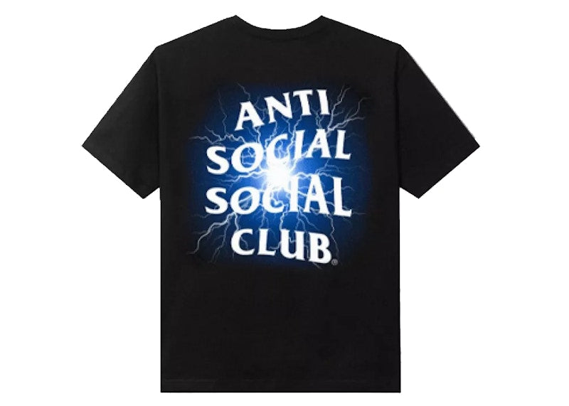 Anti Social Social Club Glow In The Dark Pain T-shirt Black/Blue