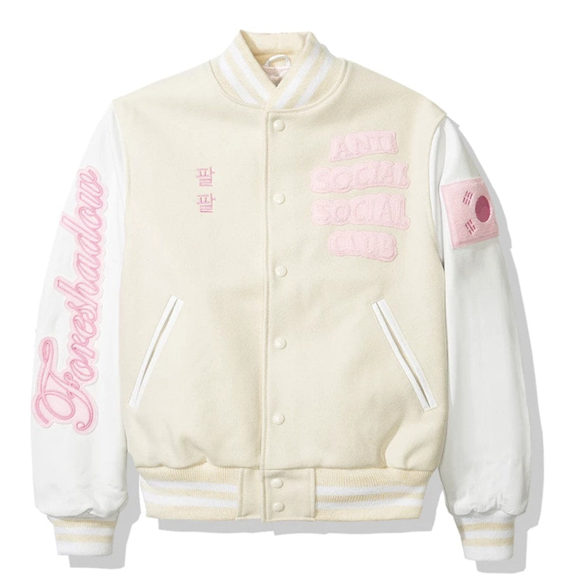 Anti Social Social Club Golden Bear Jacket (FW19) White/Cream