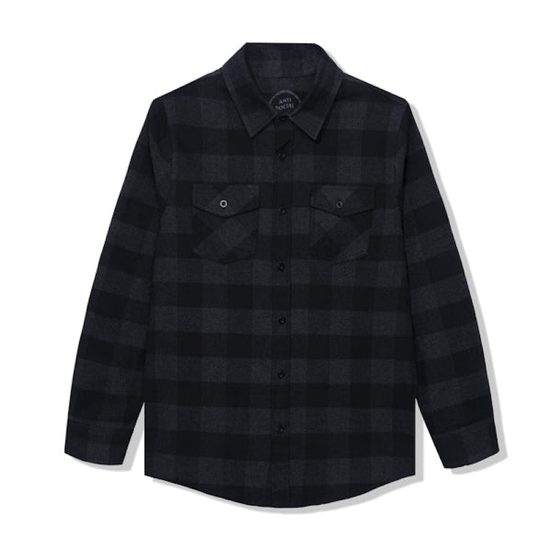 Anti Social Social Club Happiest Place On Earth Flannel Black