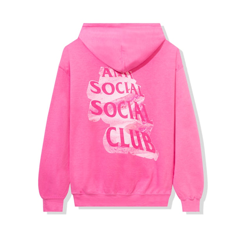 Anti Social Social Club Heart As Rock Hoodie Pink