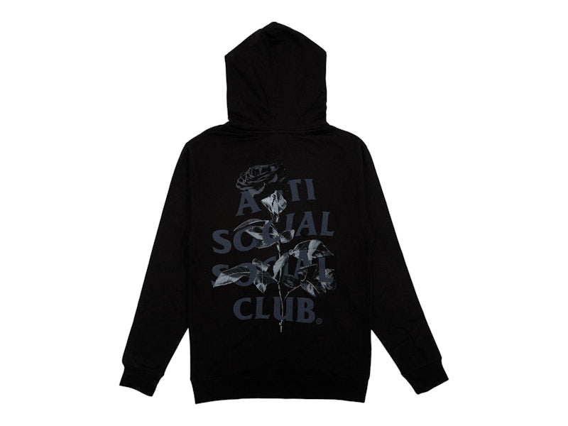 Anti Social Social Club Hell O Rose Hoodie Black