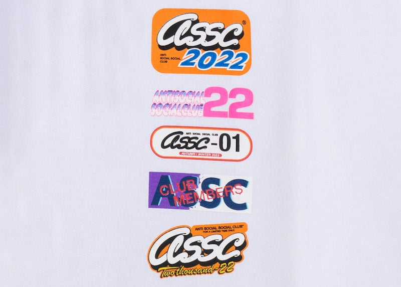 Anti Social Social Club Hot Nights Zip Hoodie White