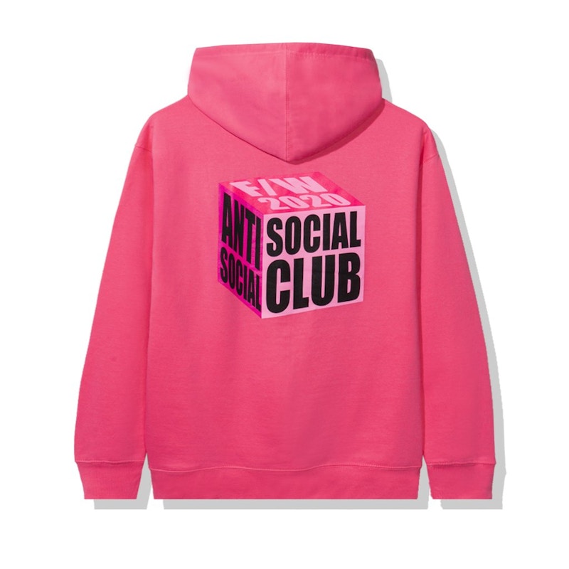 Anti Social Social Club I Wish I Was Wrong Hoodie Pink