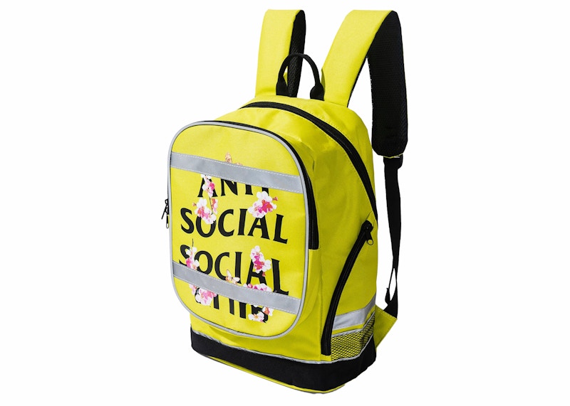 Anti Social Social Club Kkoch 3M High Visibility Backpack Neon