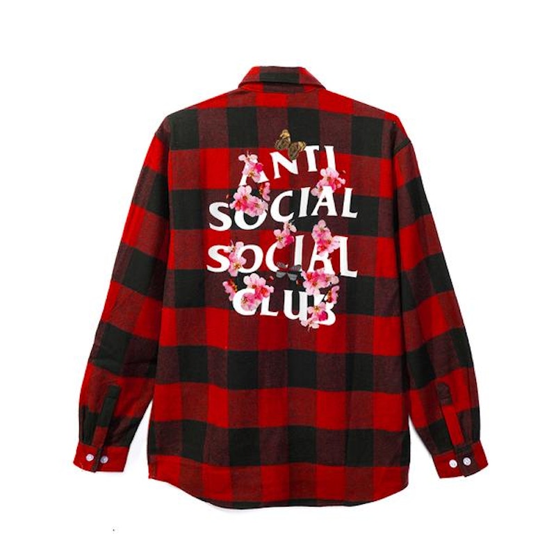 Anti Social Social Club Kkoch Flannel Black/Red
