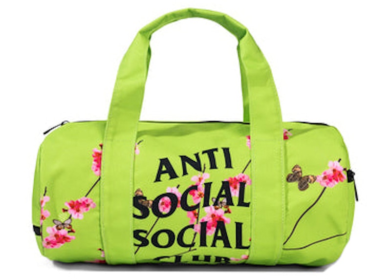 Anti Social Social Club Kkotch Side Duffel Bag Neon