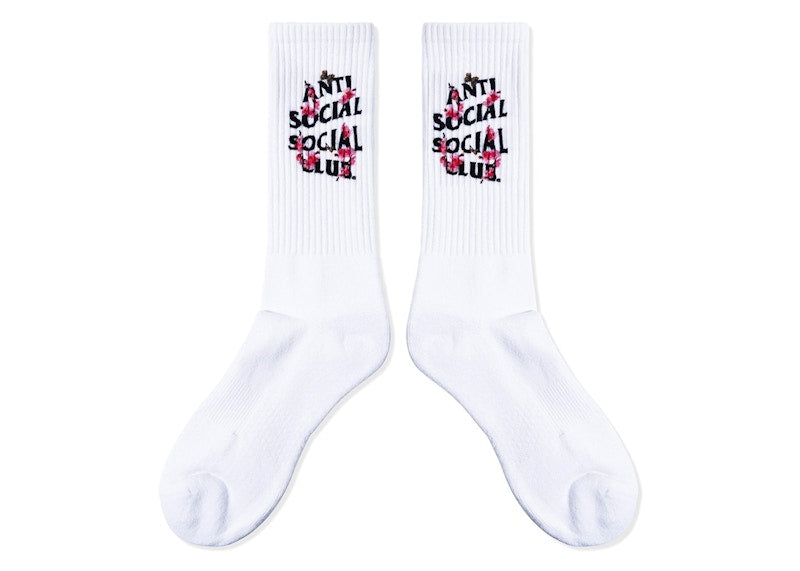 Anti Social Social Club Kkotch Socks White