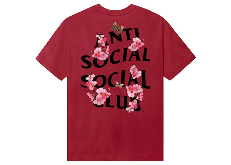 Anti Social Social Club Kkotch Tee Maroon