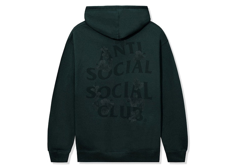 Anti Social Social Club Kkotch Tonal Hoodie Forest Green