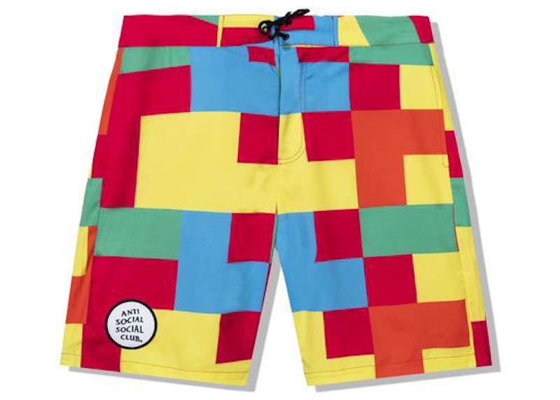Anti Social Social Club Kook Board Shorts Multi