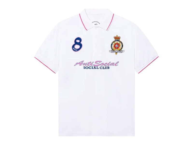 Anti Social Social Club Monegasque Polo T-shirt White