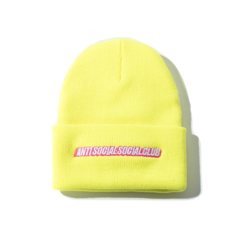 Anti Social Social Club Mr. Bean Knit Cap (FW19) Yellow