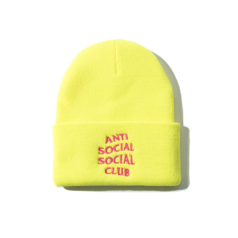 Anti Social Social Club Mr. Bean Knit Cap (FW19) Yellow