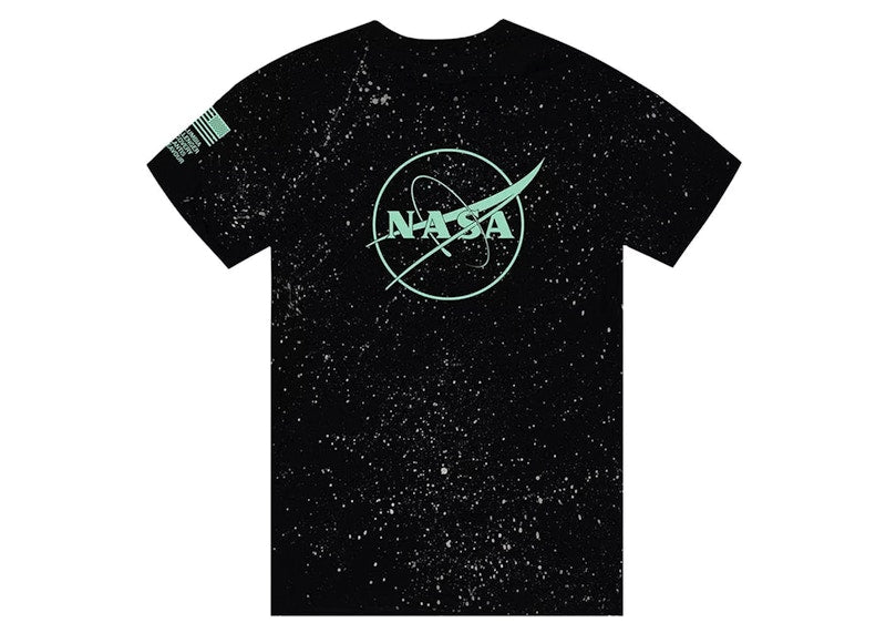 Anti Social Social Club Nasa Nebula Glow In The Dark Tee Black