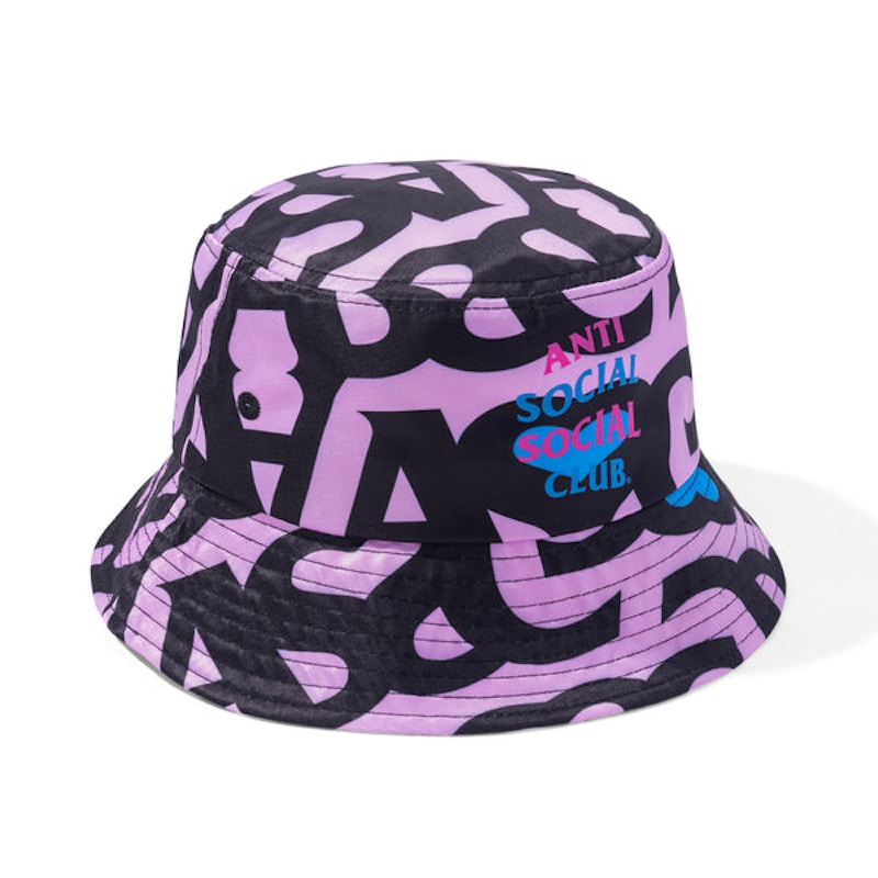 Anti Social Social Club Negative Space Bucket Cap Pink