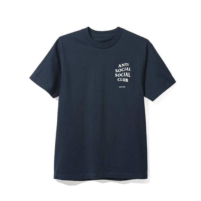 Anti Social Social Club New York Logo Tee Navy