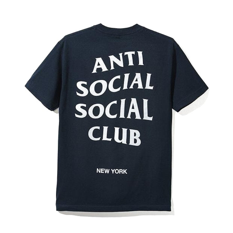 Anti Social Social Club New York Logo Tee Navy