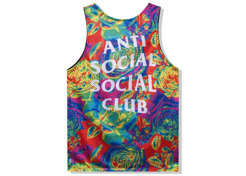 Anti Social Social Club Pedals On The Floor Reversible Mesh Tank Top Multi