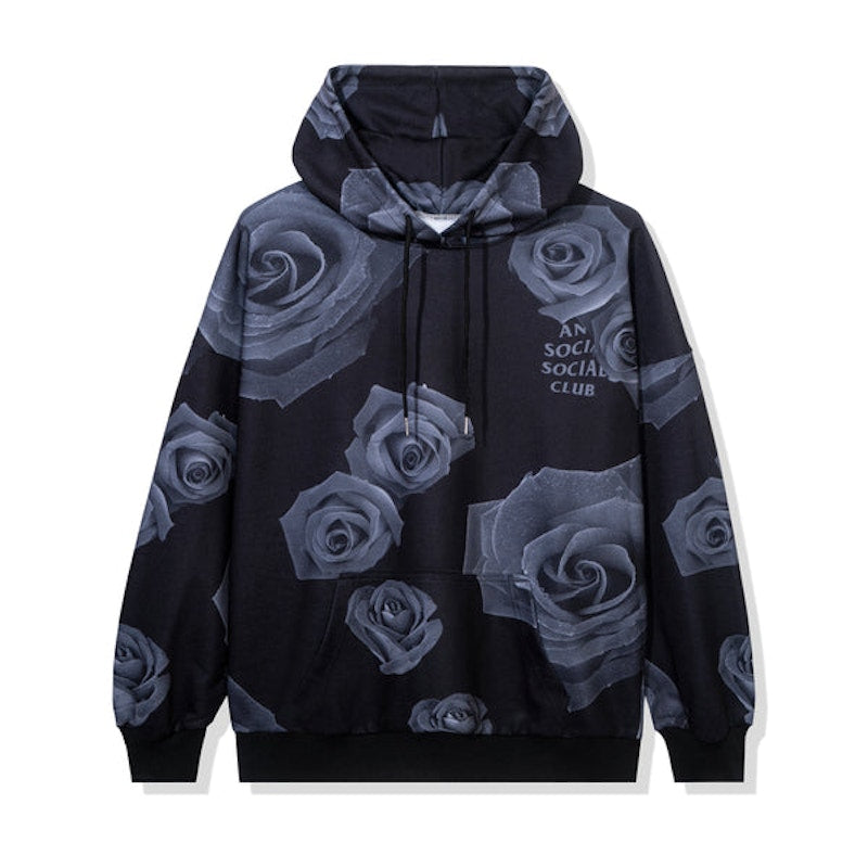 Anti Social Social Club Petal To The Floor Hoodie Black
