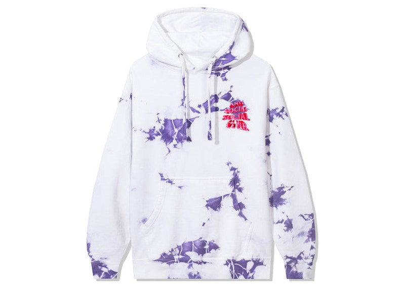 Anti Social Social Club Phaneritic Purple Tie Dye Hoodie Multicolor
