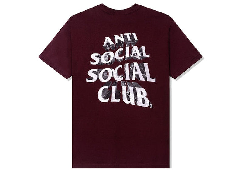 Anti Social Social Club Phaneritic Tee Burgundy