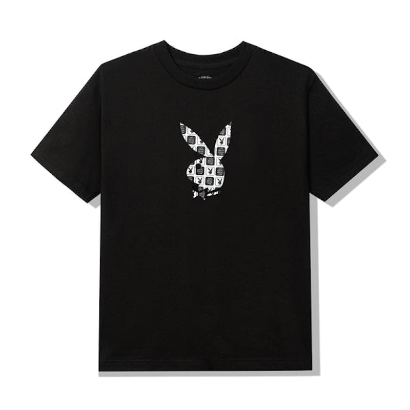 Anti Social Social Club Playboy Checkered T-shirt Black
