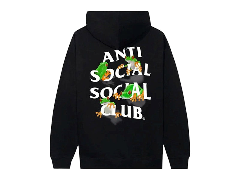 Anti Social Social Club Red Eye Hoodie Black