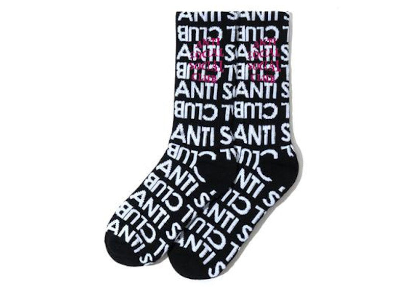 Anti Social Social Club Rich Italian Socks Black