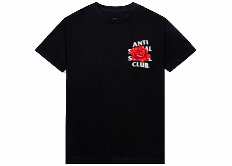 Anti Social Social Club Roses Are Red Tee Black