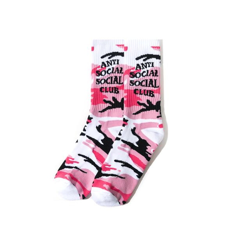 Anti Social Social Club Russia Socks Pink Camo