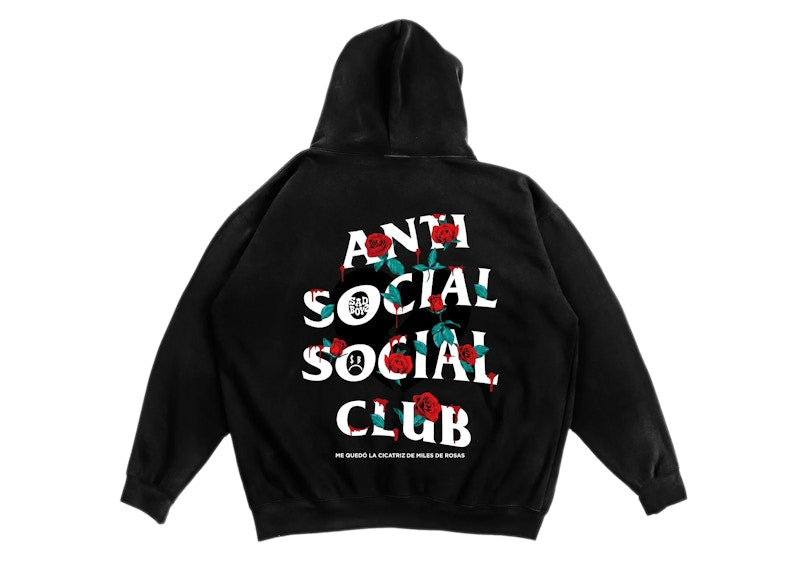 Anti Social Social Club Sadboyz Miles De Rosas Hoodie Black