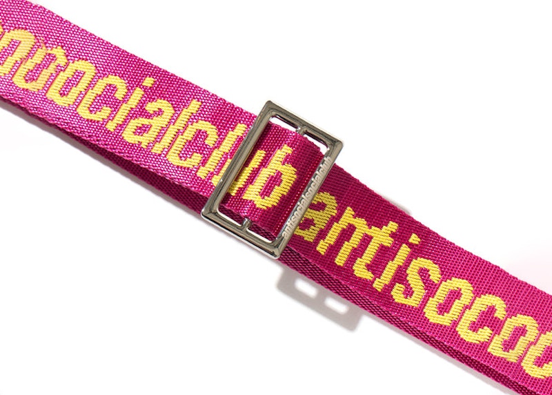 Anti Social Social Club See Right Thru Me Belt Pink